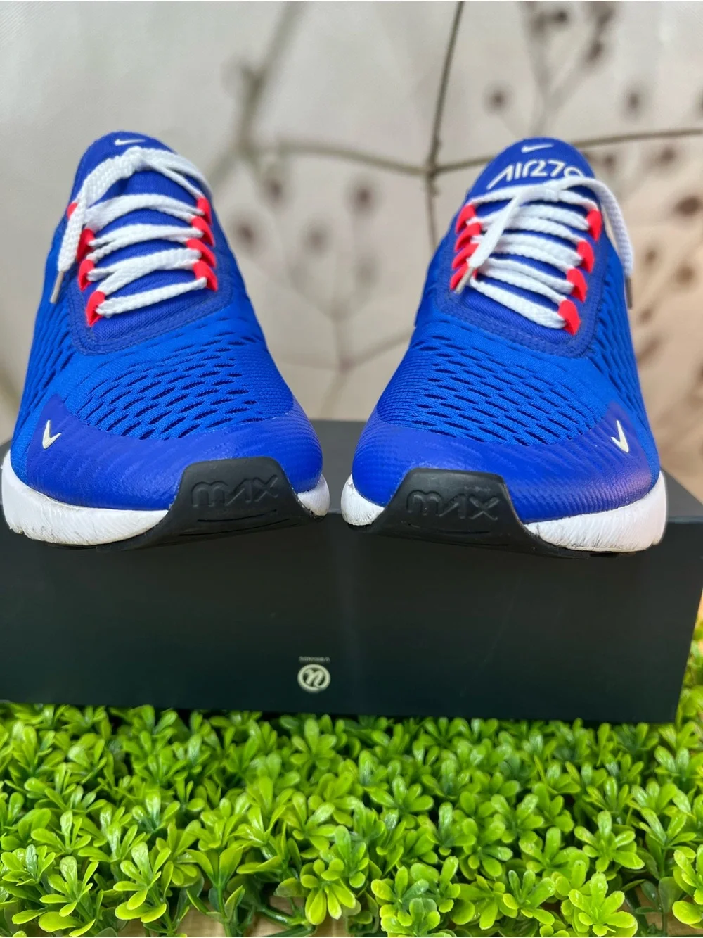 Nike Air Max 270 Hyper Royal Blue Bright Crimson Men's Size 7